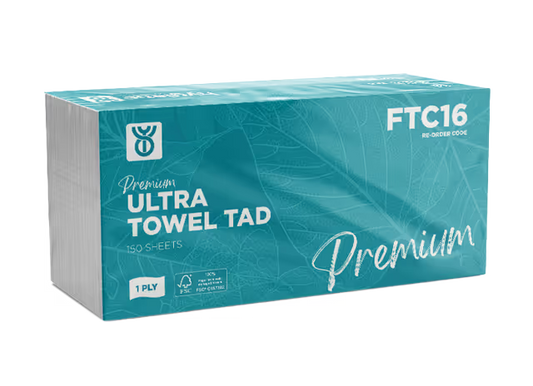 I/Leaf UltraSlim Hand Towel 20 x 200sh= Sheet Size - 23 x 24 x 6cm