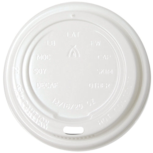 Lids White Fit 8/12/16oz Coffee Cups 50s 90mm