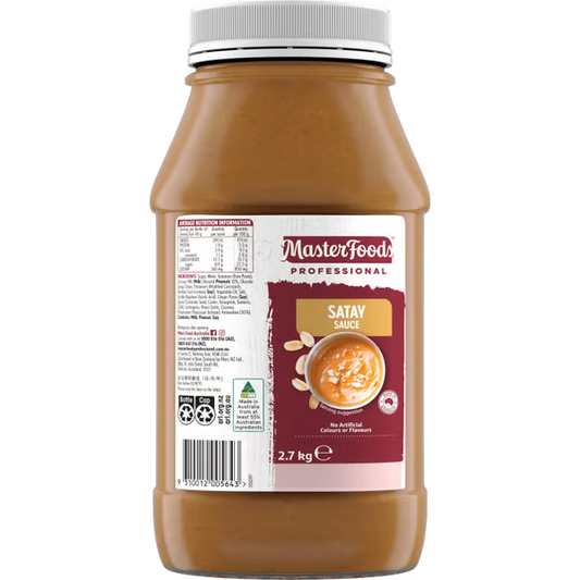Satay Sauce 2.7kg - Halal
