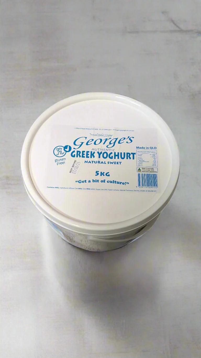 Georges Greek Yoghurt 5kg Natural Sweet