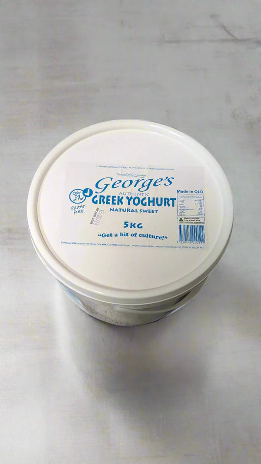 Georges Greek Yoghurt 5kg Natural Sweet