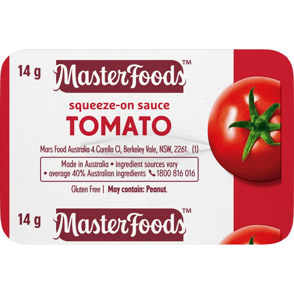 Tomato Sauce P/c Sqz 100s - Vegan Halal